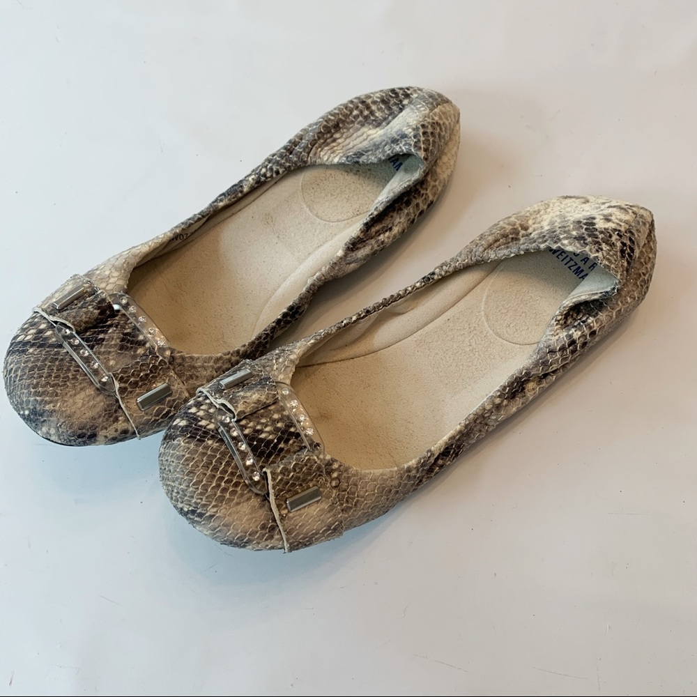 Stuart Weitzman Lucid Python Embossed Flats 9 - image 4